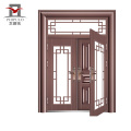 luxury security heat transfer printing metal door